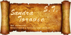 Sandra Torović vizit kartica
